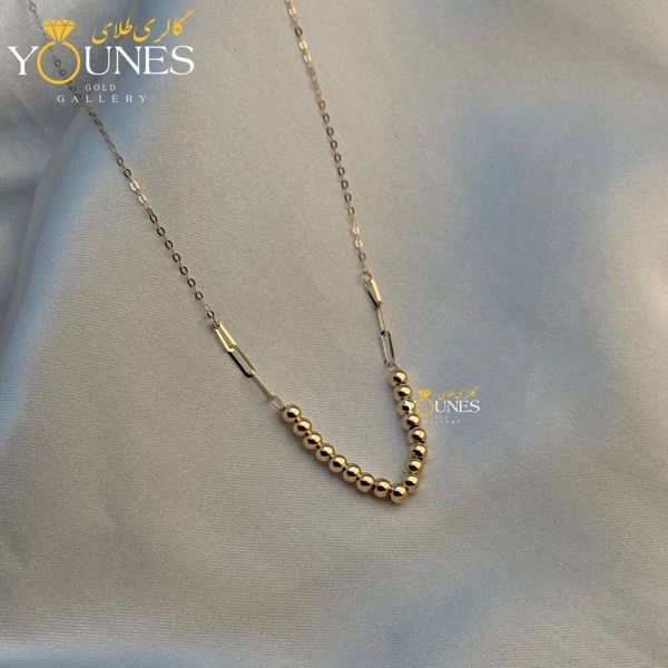 گردنبند تمام طلا هرمس و گوی